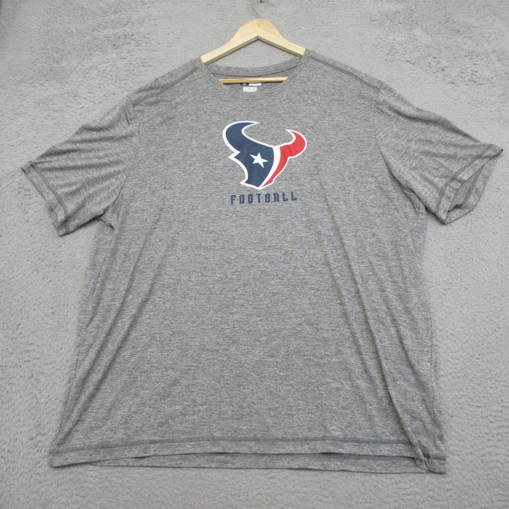 Houston Texans NFL Team Apparel T-Shirt Mens 3XL Gray Football Sportswear Tee